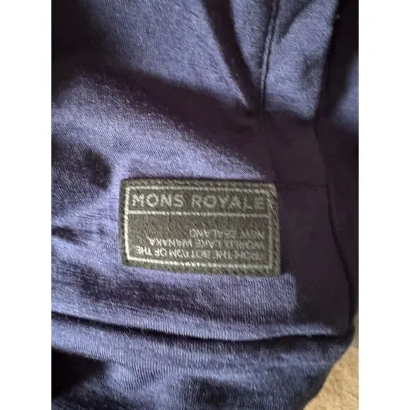 MONS ROYALE COVERT MID-HIT HOODY Merino Wool Sz M - Picture 6 of 9